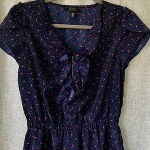 [Jessica Simpson] Red High Heel Print Dress